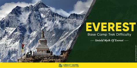 Everest Base Camp Trek Difficulty | Untold Myth Of Everest – Great ...