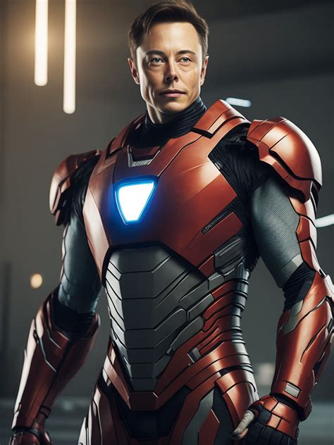 Lumenor AI Image Generation - elon musk in the iron man suit from the marvel universe full body ...