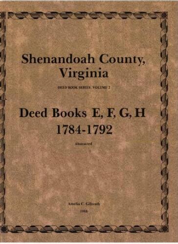 Shenandoah County, Virginia, deed books : abstracted; v. 02