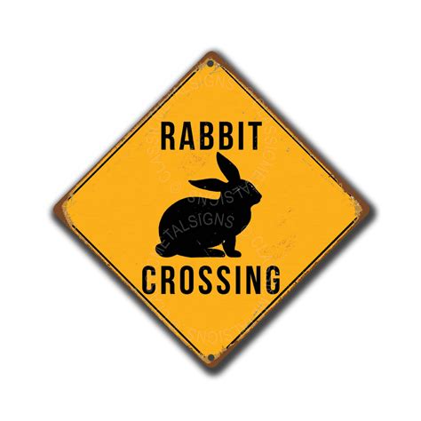 Rabbit Crossing Shed Sign | Rabbit Signs | Crossing Sign | Rabbit Signs