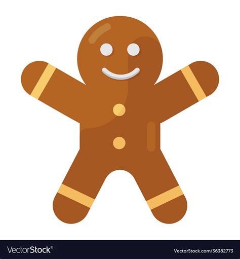 Gingerbread man Royalty Free Vector Image - VectorStock