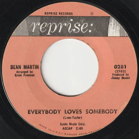 Dean Martin - Everybody Loves Somebody (1964, Vinyl) | Discogs