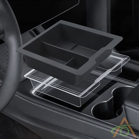 Dual Layer Center Console Tray for Model 3/Y