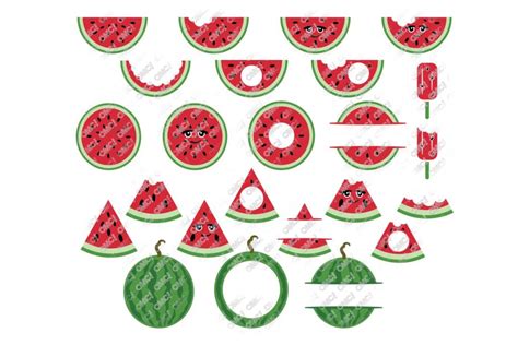 Watermelon SVG in SVG/DXF/EPS/JPG/PNG • OhMyCuttables