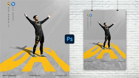 Football Poster Design in Photoshop - Photoshop Tutorial - YouTube