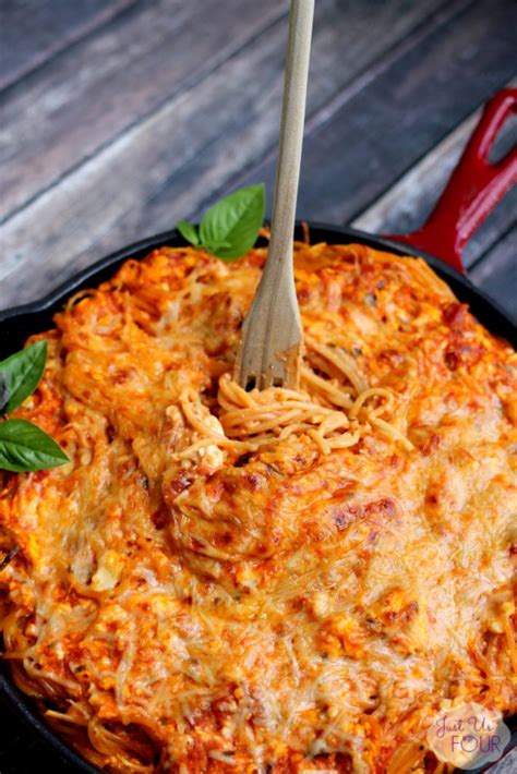 Three Cheese Baked Spaghetti - A Yummy Baked Spaghetti Recipe