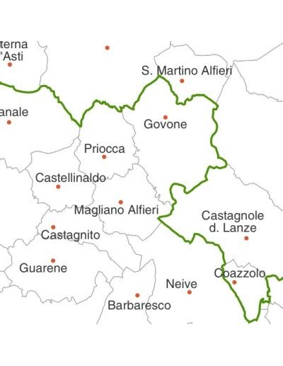 Mappa dei comuni della provincia di Asti jpg