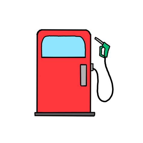 How To Draw A Gas Pump