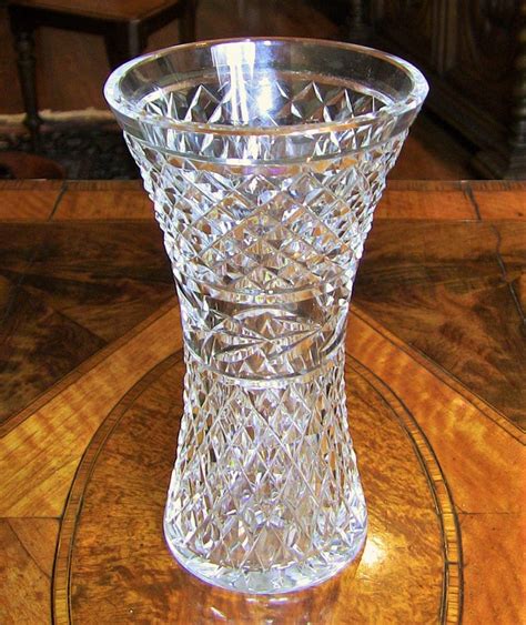 Irish Waterford Crystal Glandore 8 inch Vase - Rockwell Antiques Dallas