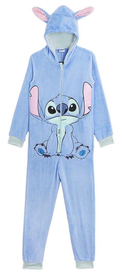 Buy Disney Stitch Onesie for Kids Super Soft Fleece Sleepsuit for Girls Disney Stitch Gifts ...