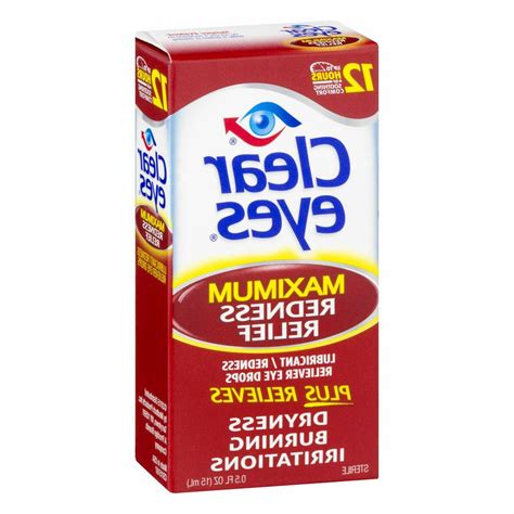 Clear Eyes Maximum Strength Redness Relief Eye Drops,