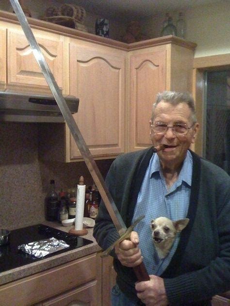 Grandpa with a sword : r/shittystockphotos