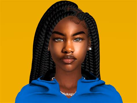 A Cute Black Girl — Aleah Streeter - Sim Download Traits -Pretty... in 2021 | Toddler hair sims ...