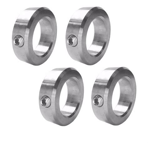 1/2" Bore Stainless Steel Shaft Collars Set Screw Style (4 PCS) | eBay