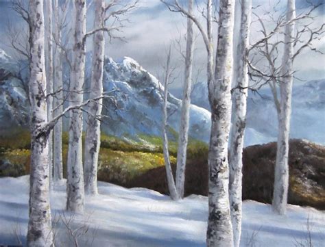 Paint with Kevin - Winter Birch Forest | Kevin hill paintings, Paint birch trees, How to paint ...