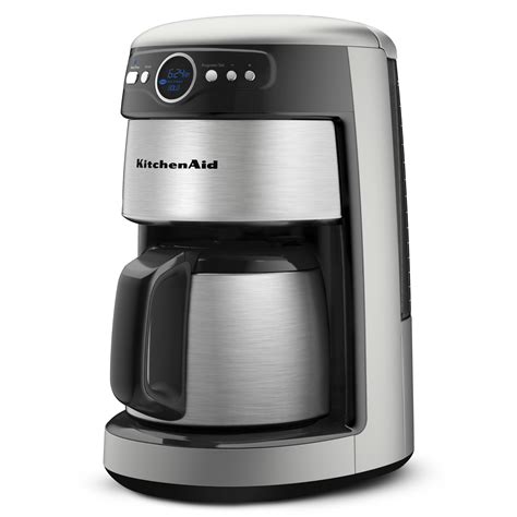 KitchenAid 12-Cup Thermal Carafe Coffee Maker, Countour Silver - Walmart.com - Walmart.com