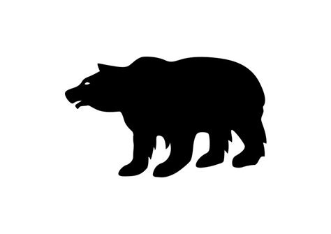 Bear Vector Silhouette - SuperAwesomeVectors