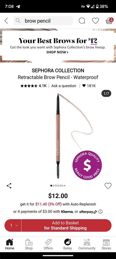 is the Sephora brow pencil good? I use Benefit Precisely My Brow now. : r/Sephora