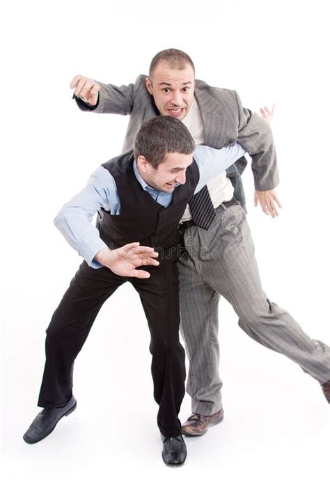 Angry Business Men Fighting Stock Photo - Image of competition, compete ...