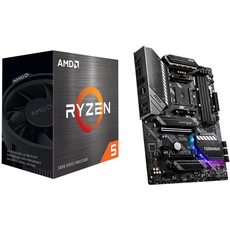 AMD Ryzen 5 5600X 3.7 GHz Six-Core AM4 Processor & MSI MAG B550