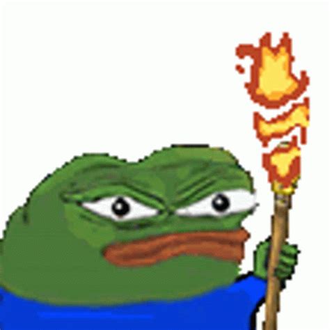 Pepe The Frog Torch Sticker – Pepe The Frog Torch On Fire – otkrijte i ...