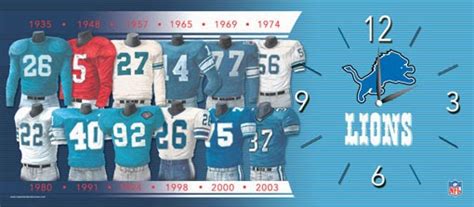 The Detroit Lions and their colorful uniform history – a video ...