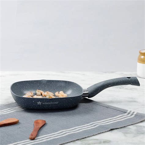 Wonderchef Granite Non-stick Grill Pan with Ergonomic Soft-Touch Handle ...