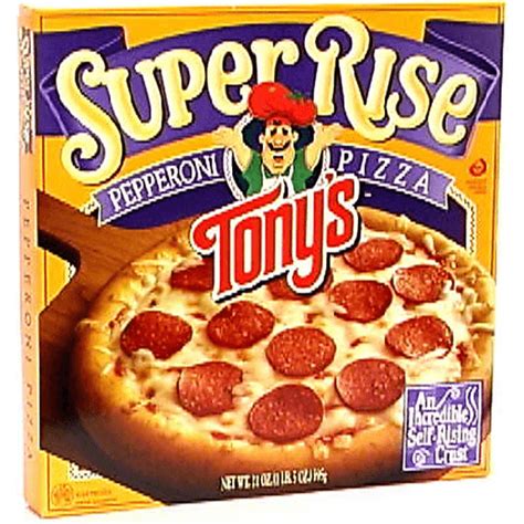 Tonys Super Rise Frozen Pizza, Pepperoni | Meat | Sooners