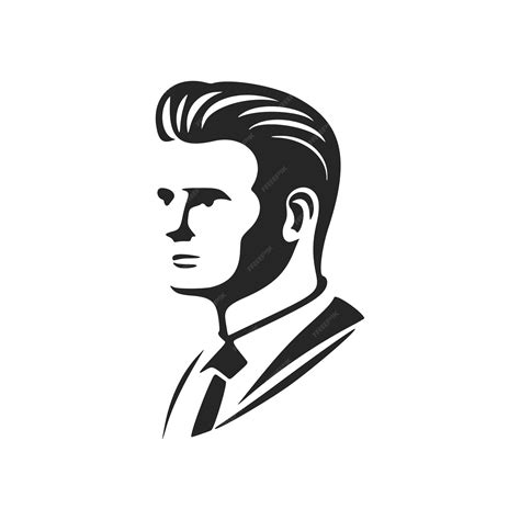 Premium Vector | Stylish black and white businessman logo good for business