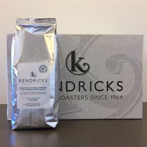 Rainforest Alliance Espresso Blend Beans - Kendricks Tea & Coffee