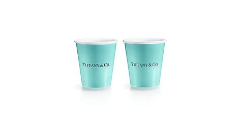 Shop Tiffany Blue Colored Paper Cups in Bone China | Tiffany & Co.