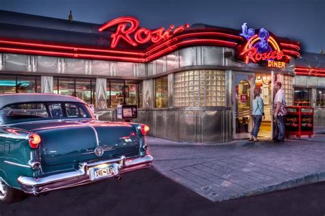 Rosie’s Diner – Home | American diner, Vintage diner, Restaurant exterior