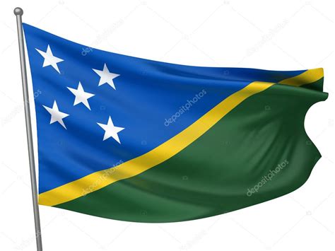 Solomon Islands National Flag — Stock Photo © megastocker #1735945