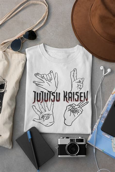 Jujutsu Kaisen Anime Tshirt Sukuna Hand Signs Megumi Signs | Etsy