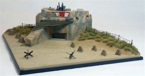 Pegasus 44 Model Building: 1/72 Normandy Atlantic Wall Bunker D-Day Diorama