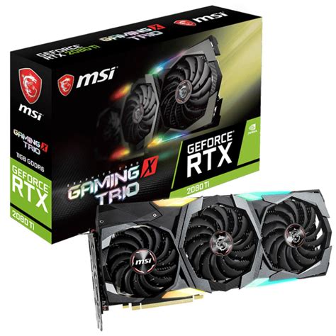 MSI Nvidia RTX 2080 Ti Gaming X Trio 11GB GDDR6 | GeForce RTX 2080 Ti GAMING X TRIO | City ...