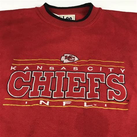 Vintage 90s NFL Kansas City Chiefs Crewneck Sweatshirt Sz XL | Etsy