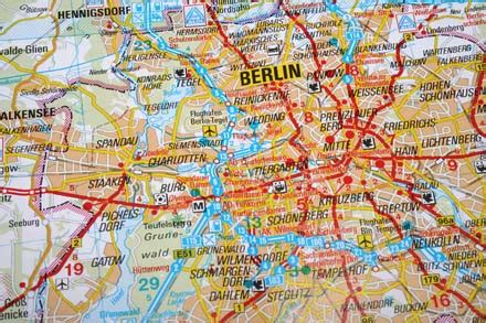 Map of Berlin, Germany