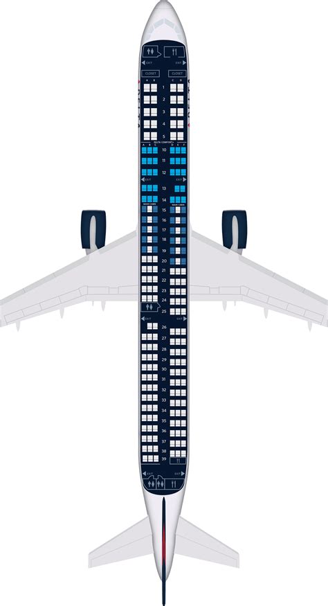 Frontier Airlines A321 Seat Map