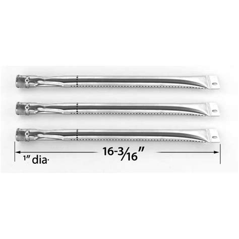 3 PACK REPLACEMENT STAINLESS STEEL PIPE BURNER FOR GRILLADA, BRINKMANN AND CHARMGLOW GAS GRILL ...