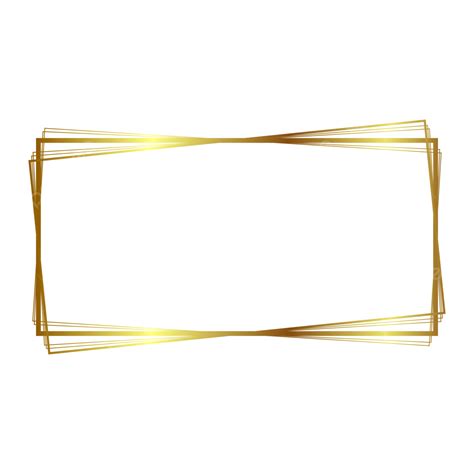 Elegant Gold Border Vector PNG Images, Rectangle Elegant Gold Border, Luxury Border, Rectangle ...