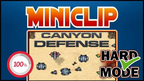 CANYON DEFENSE in HARD MODE * Almost Perfect * Miniclip Games - YouTube