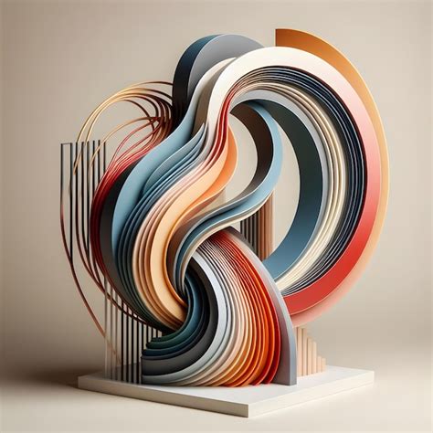 Premium Photo | Vibrant Abstract Colorful Sculptures Captivating Art