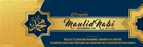 Desain Spanduk Maulid Nabi 1442 H (Free CDR & Free PSD) - TUTORiduan.com