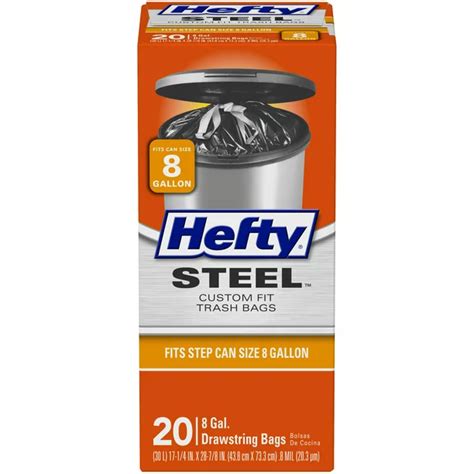 Buy Online Heavy-Duty Steel Trash Bags 8 Gallon 20ct | NJ USA