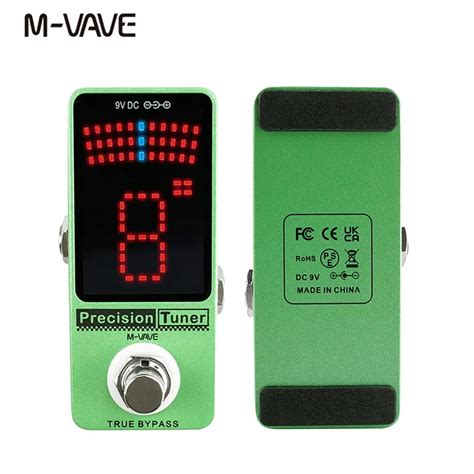 M-VAVE-Precision-Guitar-Tuner-Pedal-With-LED-Display-Guitar-Tuner-True ...