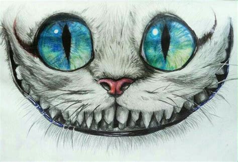 #cheshirecatlove #alice_in_wonderland #white #turquoise #black #pink #art | Cheshire cat drawing ...