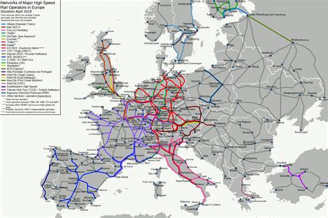 Rail Europe Train Maps