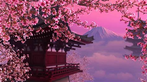 Japanese Cherry Blossom Art Wallpapers - Top Free Japanese Cherry Blossom Art Backgrounds ...