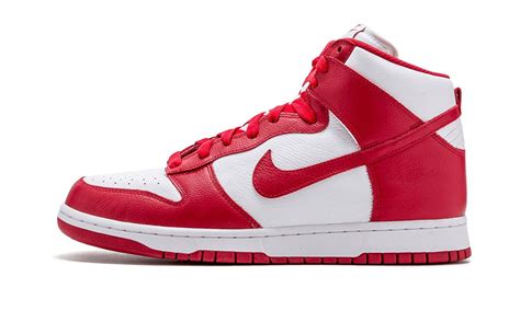 Nike - Nike Men's Dunk Retro QS High Top Basketball Shoes-White/UniversityRed - Walmart.com ...